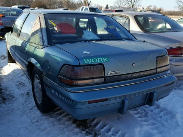 1G2WH54T7PF241571 - 1993 PONTIAC GRAND PRIX BLUE photo 3