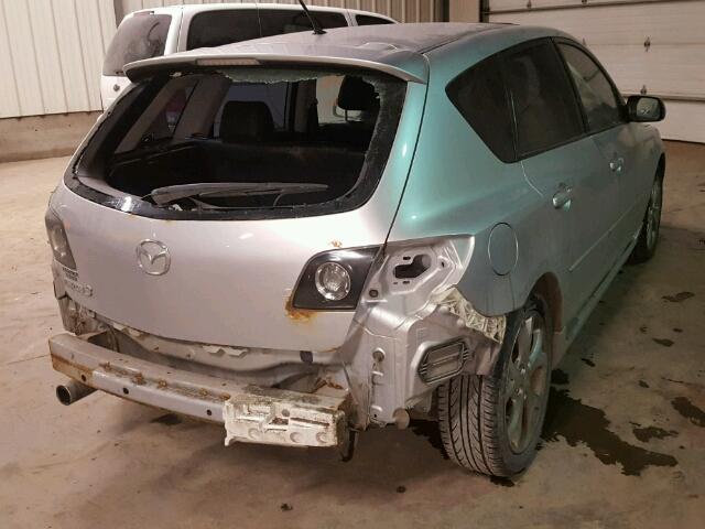 JM1BK343871624450 - 2007 MAZDA 3 HATCHBAC SILVER photo 4