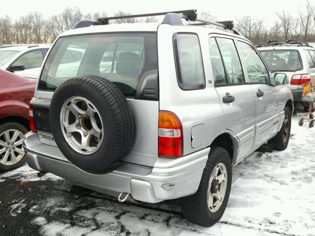 2CNBJ634416911203 - 2001 CHEVROLET TRACKER LT SILVER photo 4