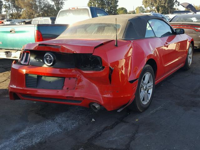 1ZVBP8EM8D5229935 - 2013 FORD MUSTANG RED photo 4