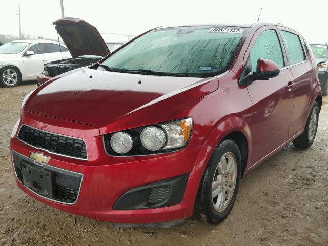 1G1JC6SB1C4207208 - 2012 CHEVROLET SONIC LT RED photo 2