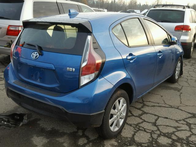 JTDKDTB31H1591824 - 2017 TOYOTA PRIUS C BLUE photo 3