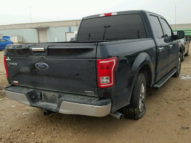 1FTEW1CF3GKD93484 - 2016 FORD F150 SUPER BLACK photo 4