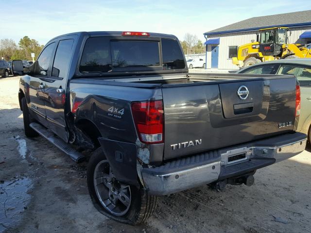 1N6AA07B95N571938 - 2005 NISSAN TITAN XE CHARCOAL photo 3