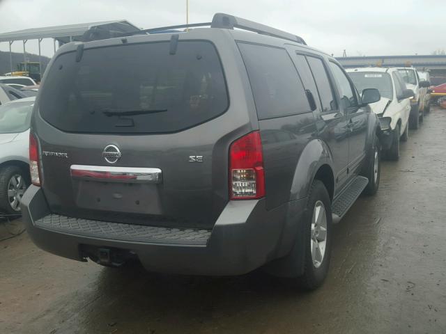 5N1AR18U88C651924 - 2008 NISSAN PATHFINDER CHARCOAL photo 4