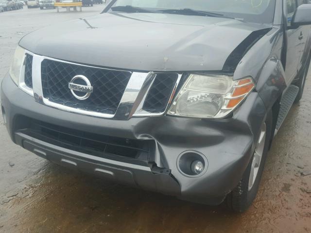 5N1AR18U88C651924 - 2008 NISSAN PATHFINDER CHARCOAL photo 9