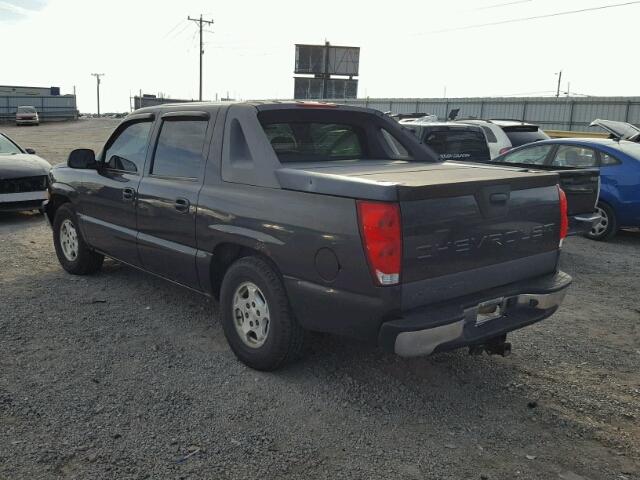 3GNEC12T94G148781 - 2004 CHEVROLET AVALANCHE BLACK photo 3