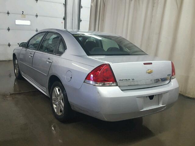 2G1WB5EK7A1256114 - 2010 CHEVROLET IMPALA LT SILVER photo 3