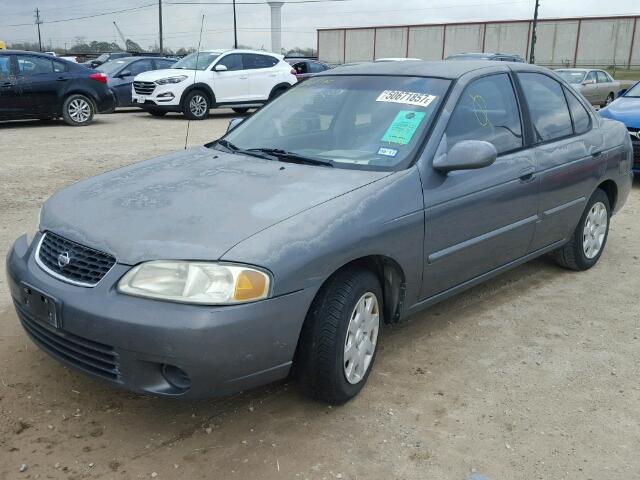 3N1CB51D61L507157 - 2001 NISSAN SENTRA XE GRAY photo 2