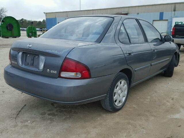 3N1CB51D61L507157 - 2001 NISSAN SENTRA XE GRAY photo 4