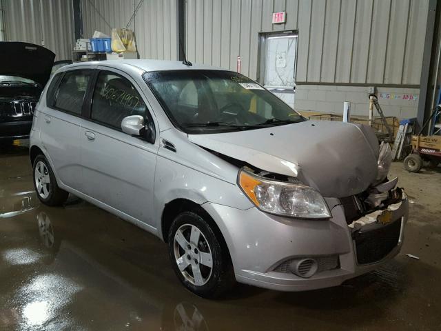 KL1TD6DE0AB100445 - 2010 CHEVROLET AVEO LS SILVER photo 1