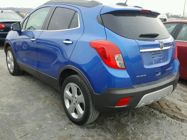 KL4CJASB7GB644442 - 2016 BUICK ENCORE BLUE photo 3