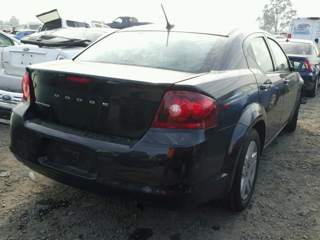 1C3CDZAB1EN153877 - 2014 DODGE AVENGER SE BLACK photo 4