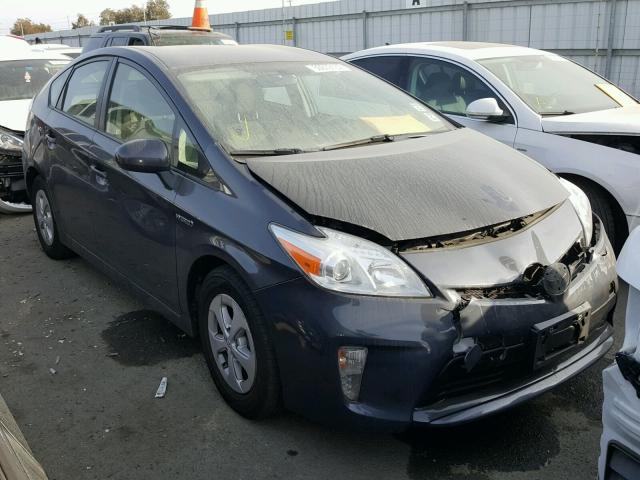 JTDKN3DU1D1725325 - 2013 TOYOTA PRIUS GRAY photo 1