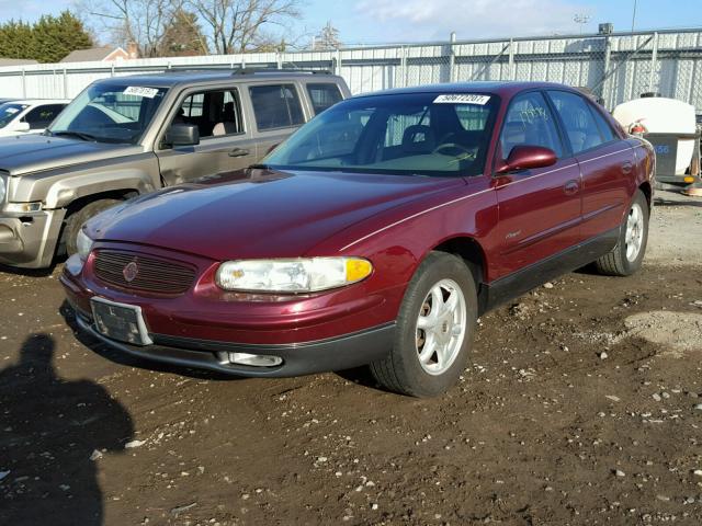 2G4WF5517Y1275853 - 2000 BUICK REGAL GS BURGUNDY photo 2