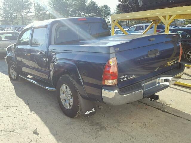 5TELU42N08Z554314 - 2008 TOYOTA TACOMA DOU BLUE photo 3