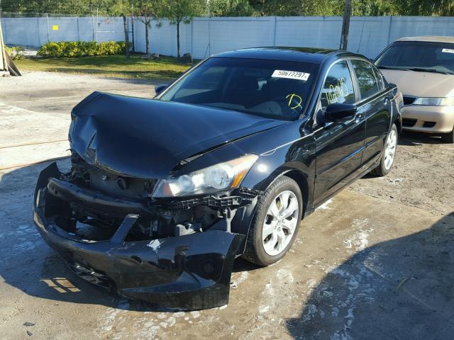 1HGCP2F76AA078305 - 2010 HONDA ACCORD EX BLACK photo 2