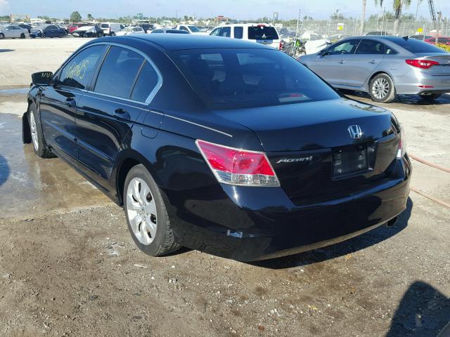 1HGCP2F76AA078305 - 2010 HONDA ACCORD EX BLACK photo 3