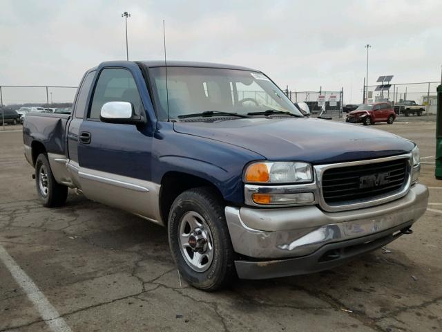 2GTEC19T521380749 - 2002 GMC NEW SIERRA BLUE photo 1