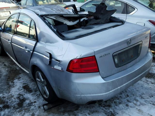 19UUA66234A071298 - 2004 ACURA TL SILVER photo 3