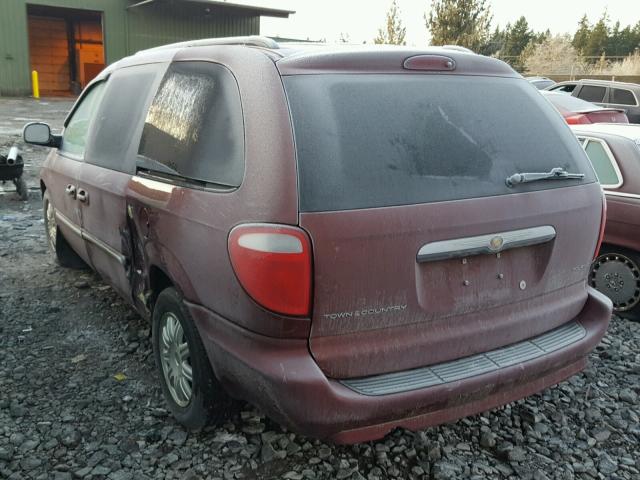 2A4GP54L87R361126 - 2007 CHRYSLER TOWN & COU BURGUNDY photo 3