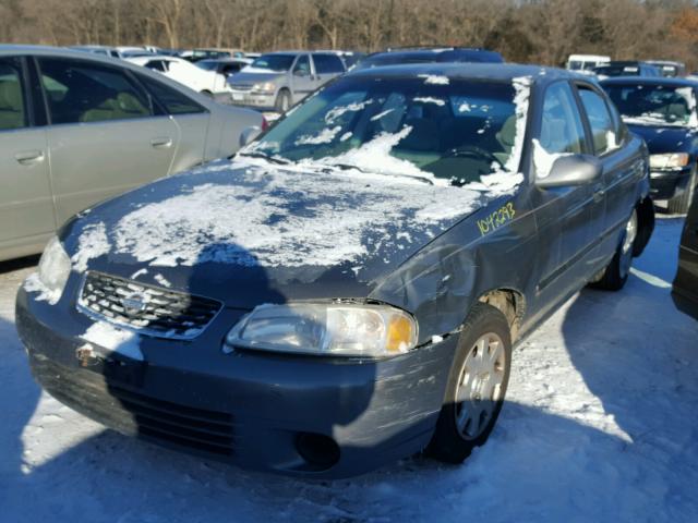 3N1CB51D21L516373 - 2001 NISSAN SENTRA XE GRAY photo 2