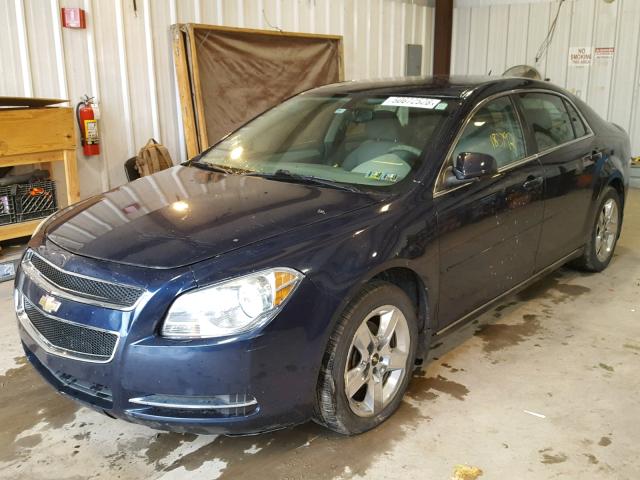 1G1ZC5EB0AF241652 - 2010 CHEVROLET MALIBU 1LT BLUE photo 2