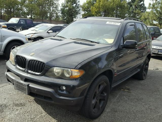 5UXFA135X4LU23417 - 2004 BMW X5 3.0I BLACK photo 2