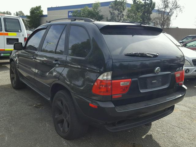 5UXFA135X4LU23417 - 2004 BMW X5 3.0I BLACK photo 3