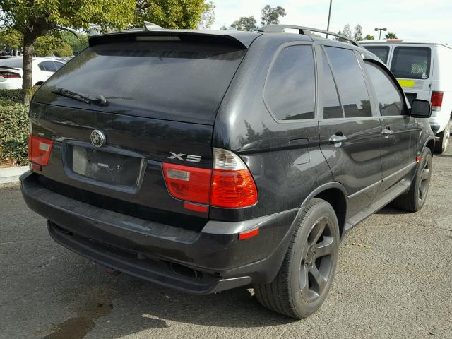 5UXFA135X4LU23417 - 2004 BMW X5 3.0I BLACK photo 4