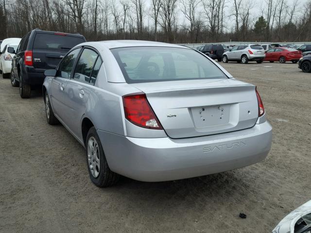 1G8AJ52F34Z186645 - 2004 SATURN ION LEVEL SILVER photo 3