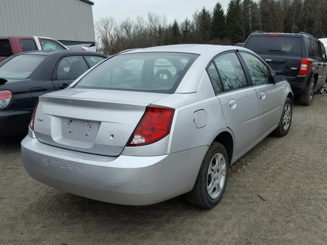 1G8AJ52F34Z186645 - 2004 SATURN ION LEVEL SILVER photo 4