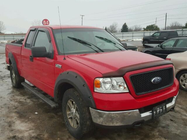 1FTPX14595NB79493 - 2005 FORD F150 RED photo 1