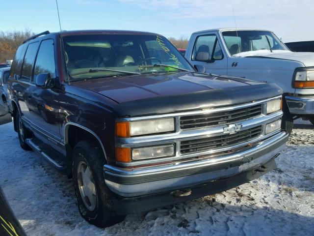 1GNEK13R7XJ392695 - 1999 CHEVROLET TAHOE K150 MAROON photo 1