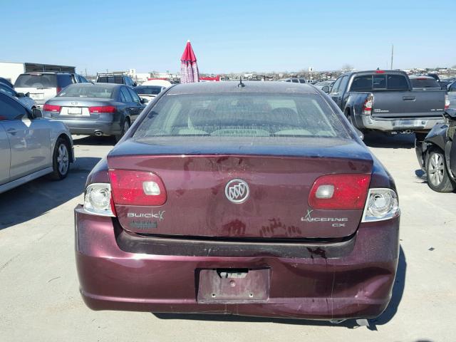 1G4HP57287U139049 - 2007 BUICK LUCERNE CX MAROON photo 9