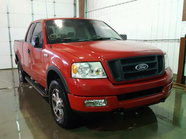 1FTPX14505FA57907 - 2005 FORD F150 RED photo 1