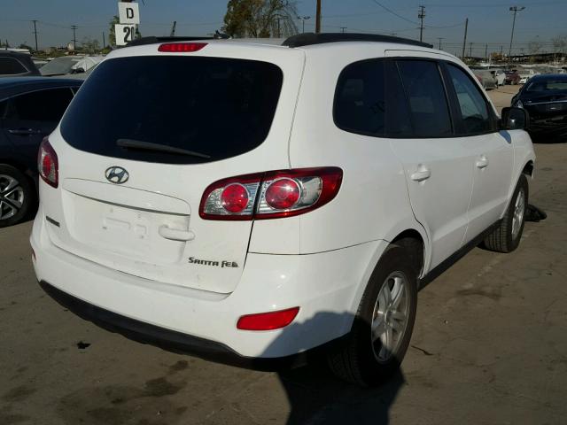 5NMSG3AB5AH333897 - 2010 HYUNDAI SANTA FE G WHITE photo 4