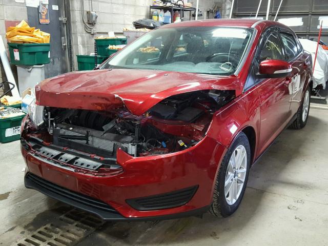 1FADP3F26FL298834 - 2015 FORD FOCUS SE RED photo 2