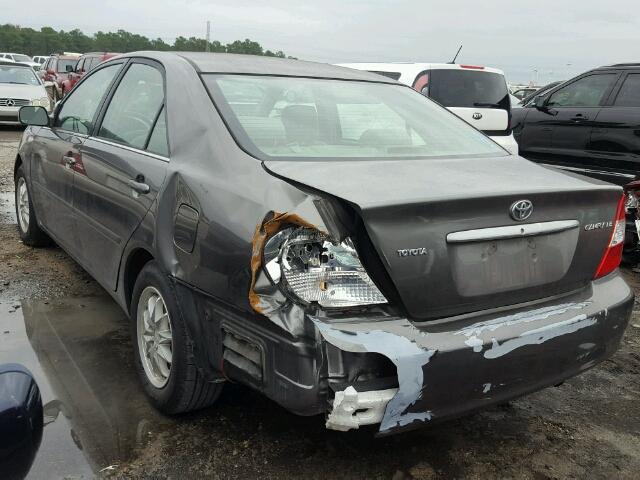 4T1BE32K53U750206 - 2003 TOYOTA CAMRY LE GRAY photo 3