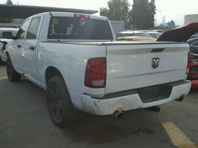 1C6RD7KT3CS139647 - 2012 DODGE RAM 1500 S WHITE photo 3