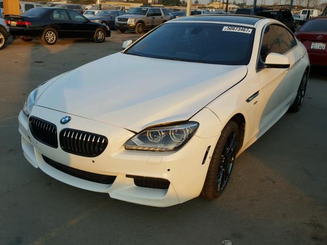 WBA6B4C55DD098702 - 2013 BMW 650 XI WHITE photo 2