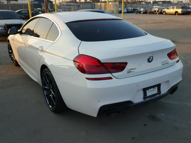 WBA6B4C55DD098702 - 2013 BMW 650 XI WHITE photo 3