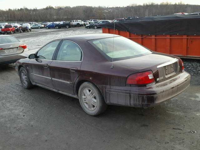 1MEFM55S0YA629638 - 2000 MERCURY SABLE LS P MAROON photo 3