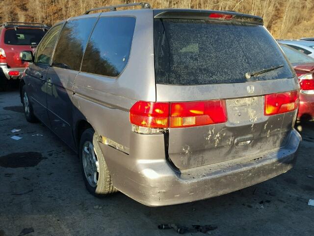 2HKRL1863YH524786 - 2000 HONDA ODYSSEY EX GRAY photo 3