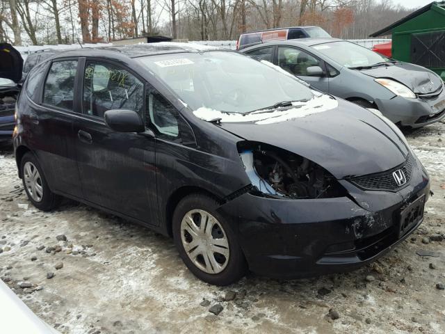 JHMGE8H21AS027202 - 2010 HONDA FIT BLACK photo 1