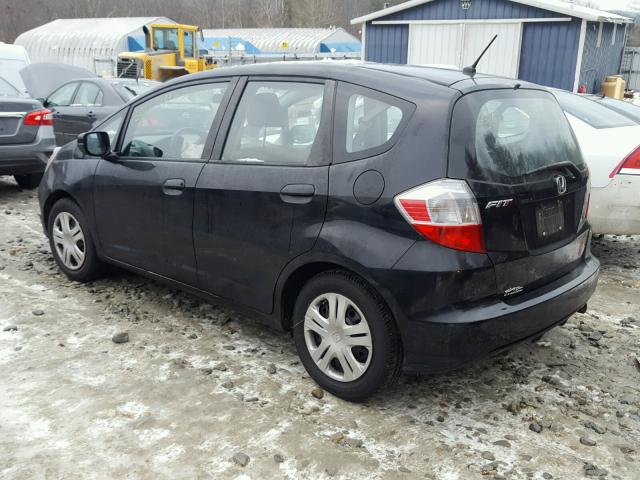 JHMGE8H21AS027202 - 2010 HONDA FIT BLACK photo 3