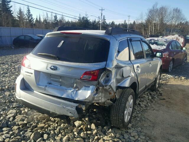 4S4BRGGCXC1232283 - 2012 SUBARU OUTBACK 2. GRAY photo 4