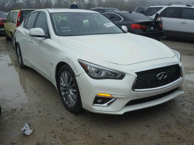 JN1EV7AP5JM351981 - 2018 INFINITI Q50 LUXE WHITE photo 1