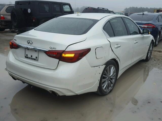 JN1EV7AP5JM351981 - 2018 INFINITI Q50 LUXE WHITE photo 4