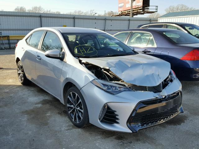 5YFBURHE6HP584844 - 2017 TOYOTA COROLLA L SILVER photo 1